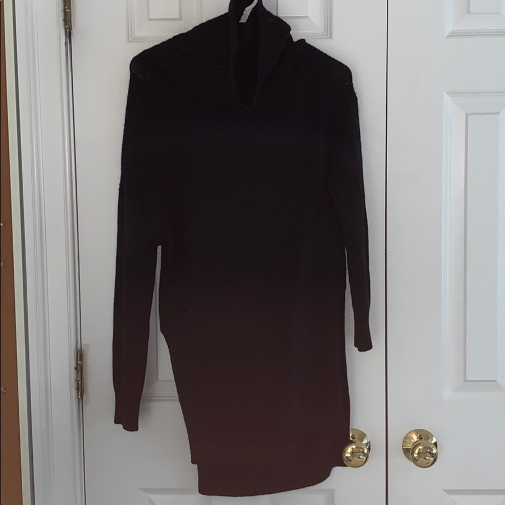 Long black turtle neck